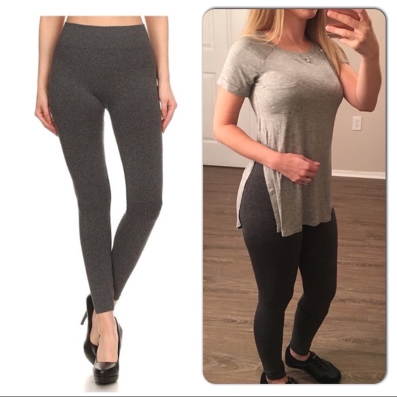 Charcol gray stretchy leggings S/M & L/XL - Picture 3 of 5